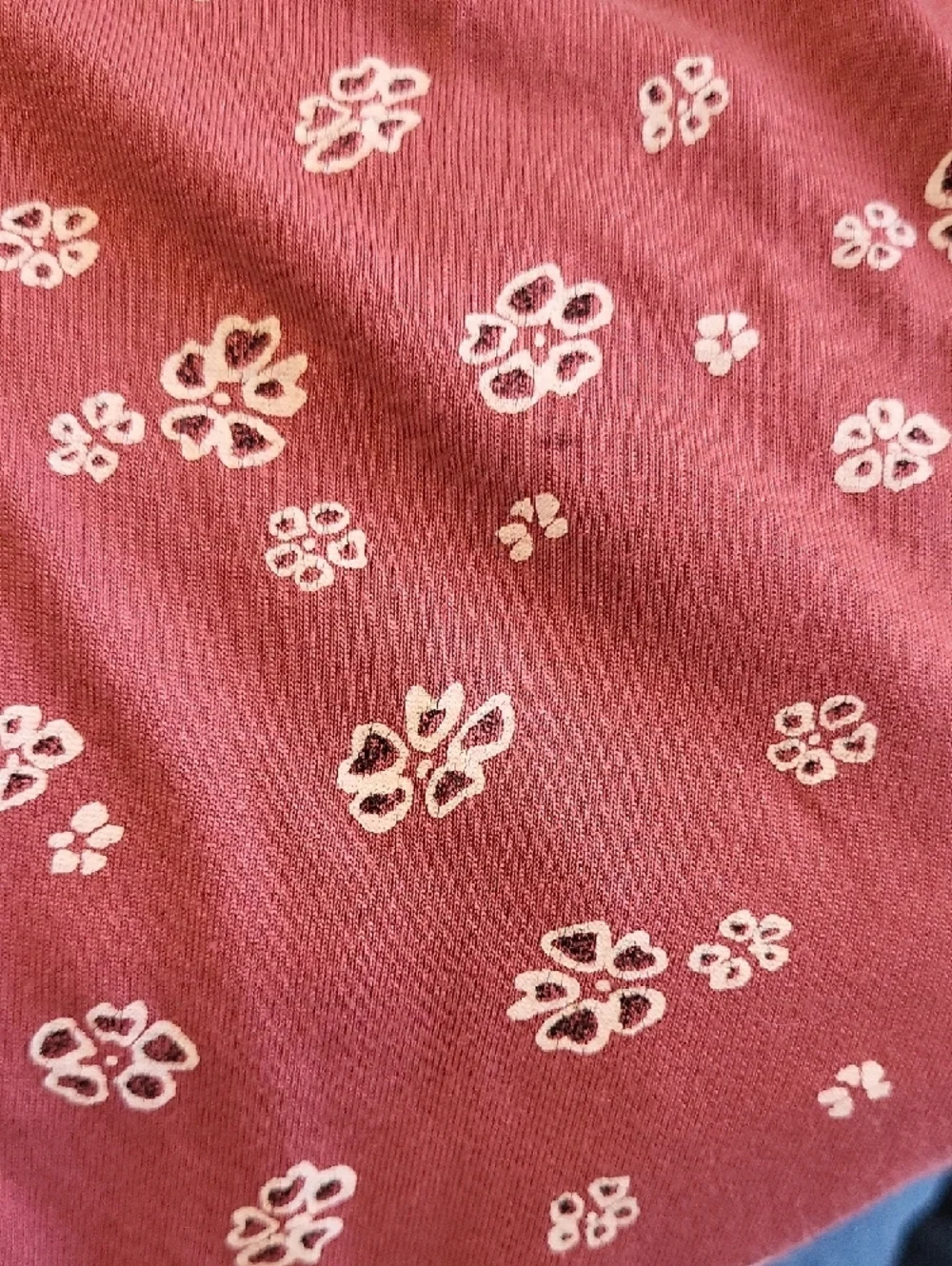 Women’s Floral Tank Top in Dusty Rose - Picture 9 of 11